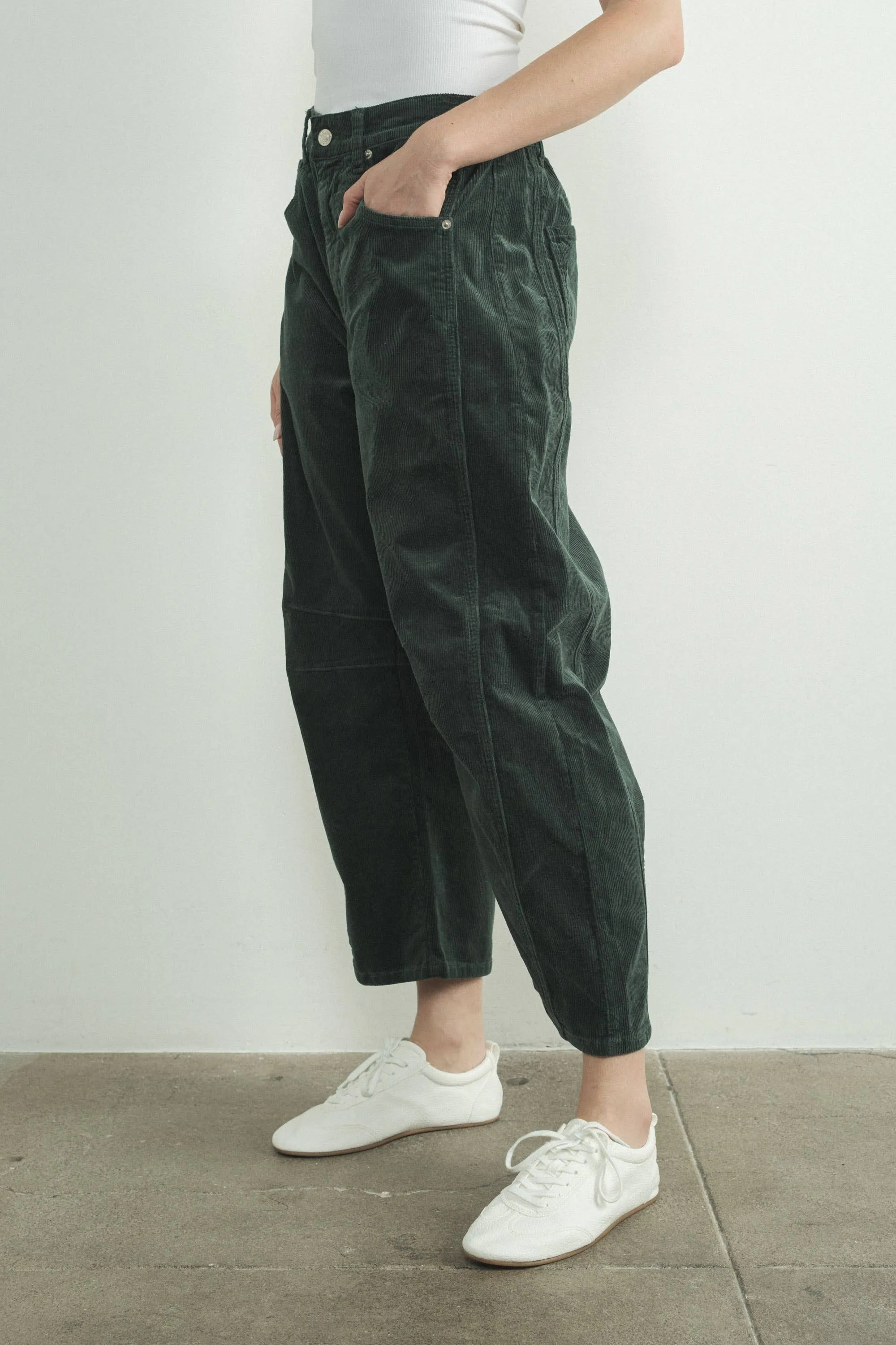 Mink Corduroy Slouchy Relax Fit Pants