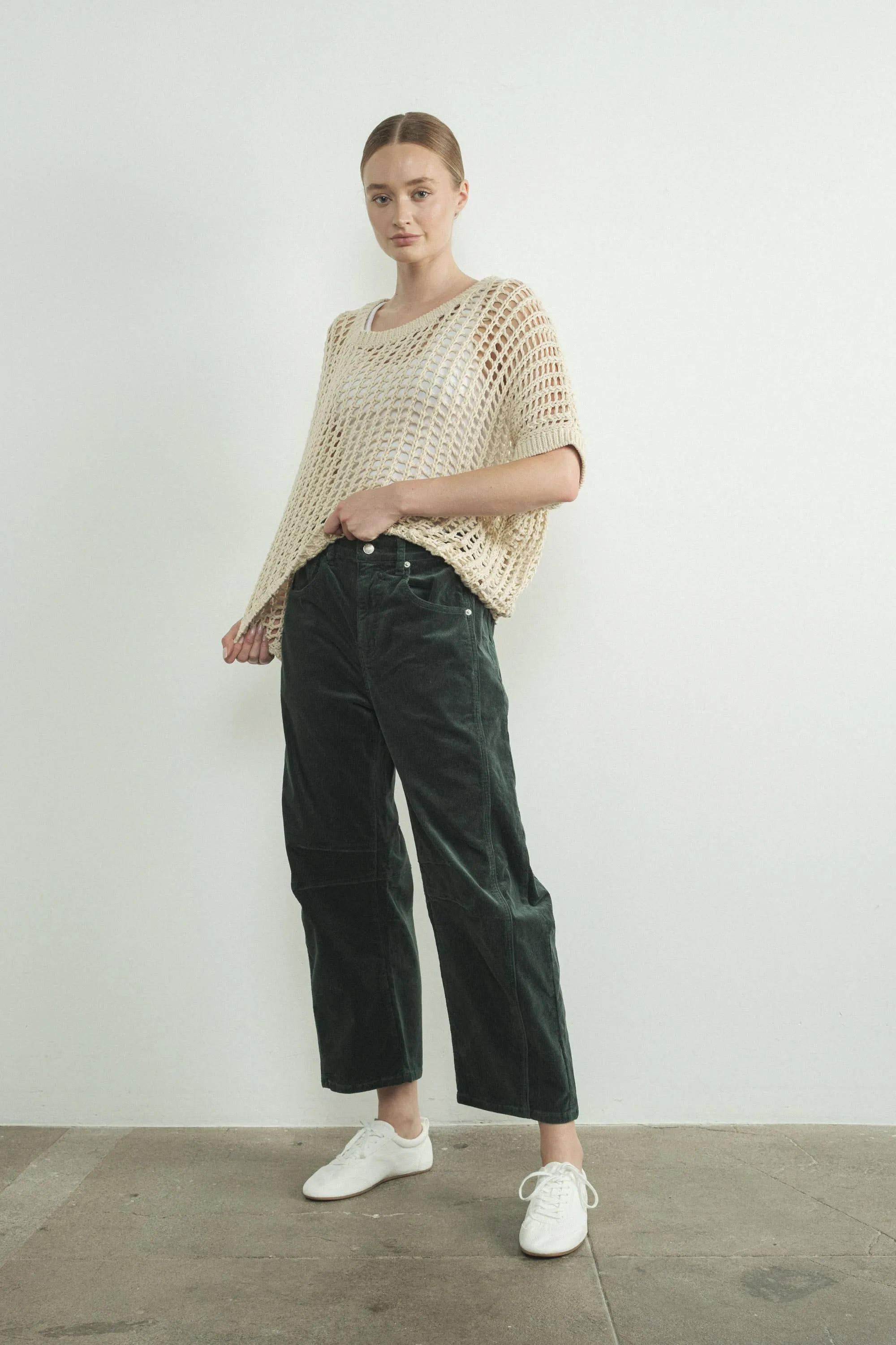 Mink Corduroy Slouchy Relax Fit Pants