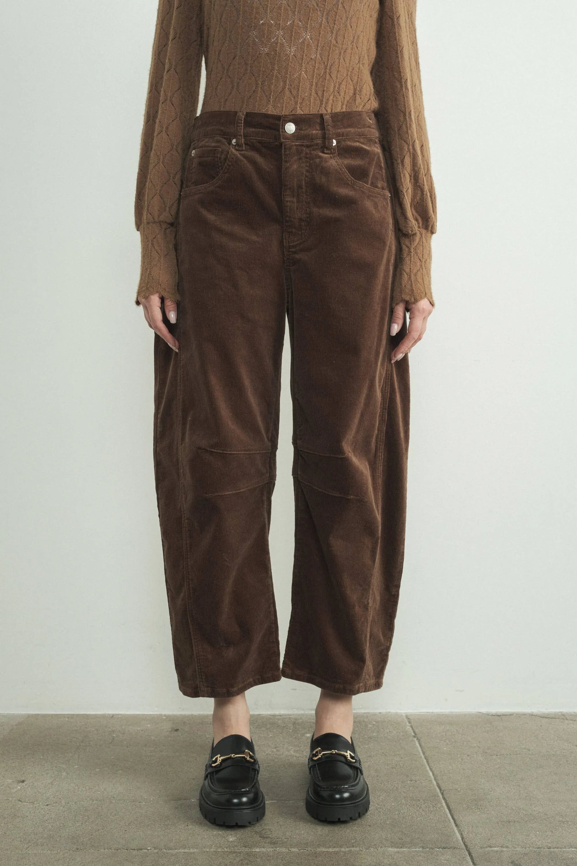 Mink Corduroy Slouchy Relax Fit Pants