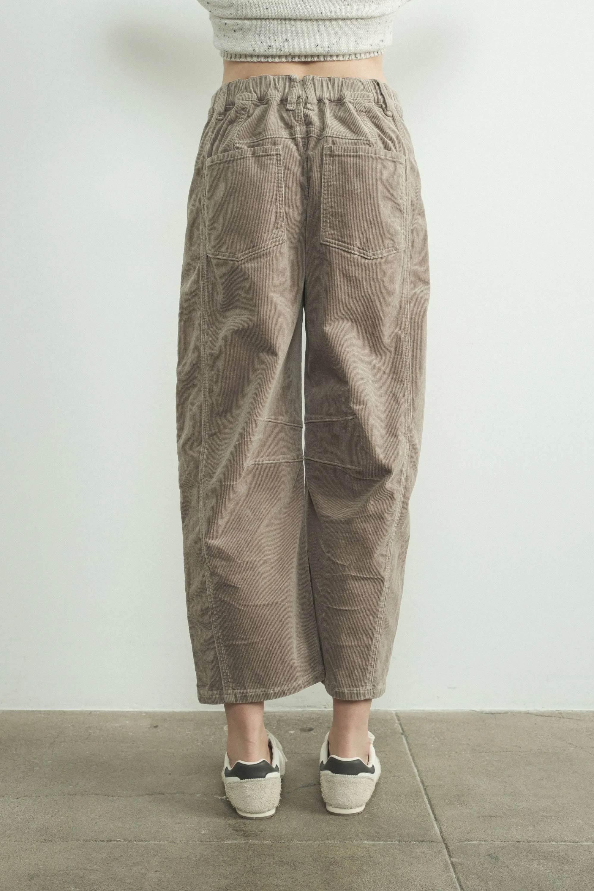 Mink Corduroy Slouchy Relax Fit Pants