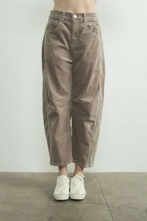 Mink Corduroy Slouchy Relax Fit Pants