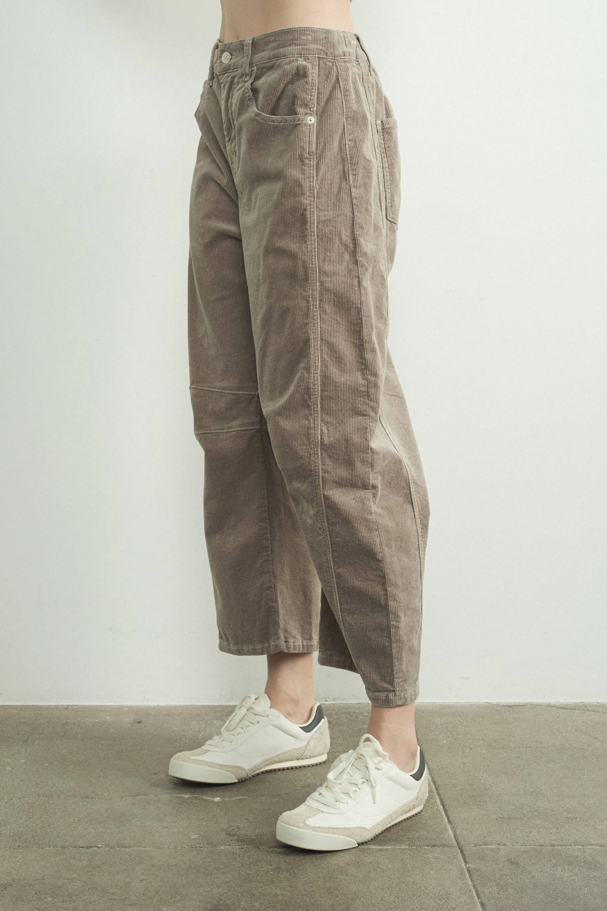 Mink Corduroy Slouchy Relax Fit Pants