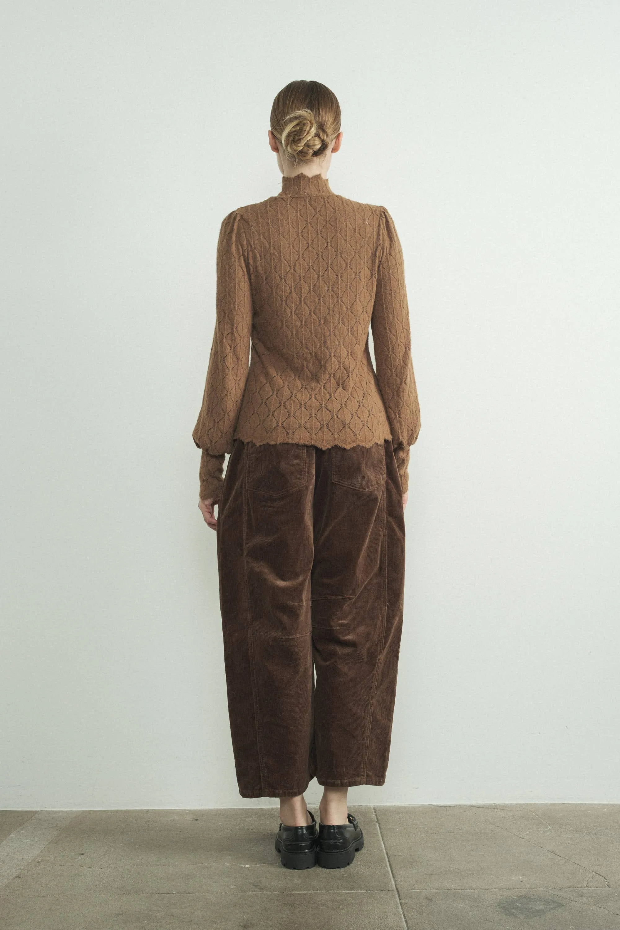 Mink Corduroy Slouchy Relax Fit Pants