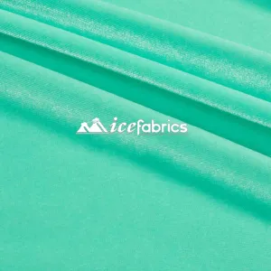 Mint Poly Spandex 4 Way Stretch Velvet Fabric/ super Soft