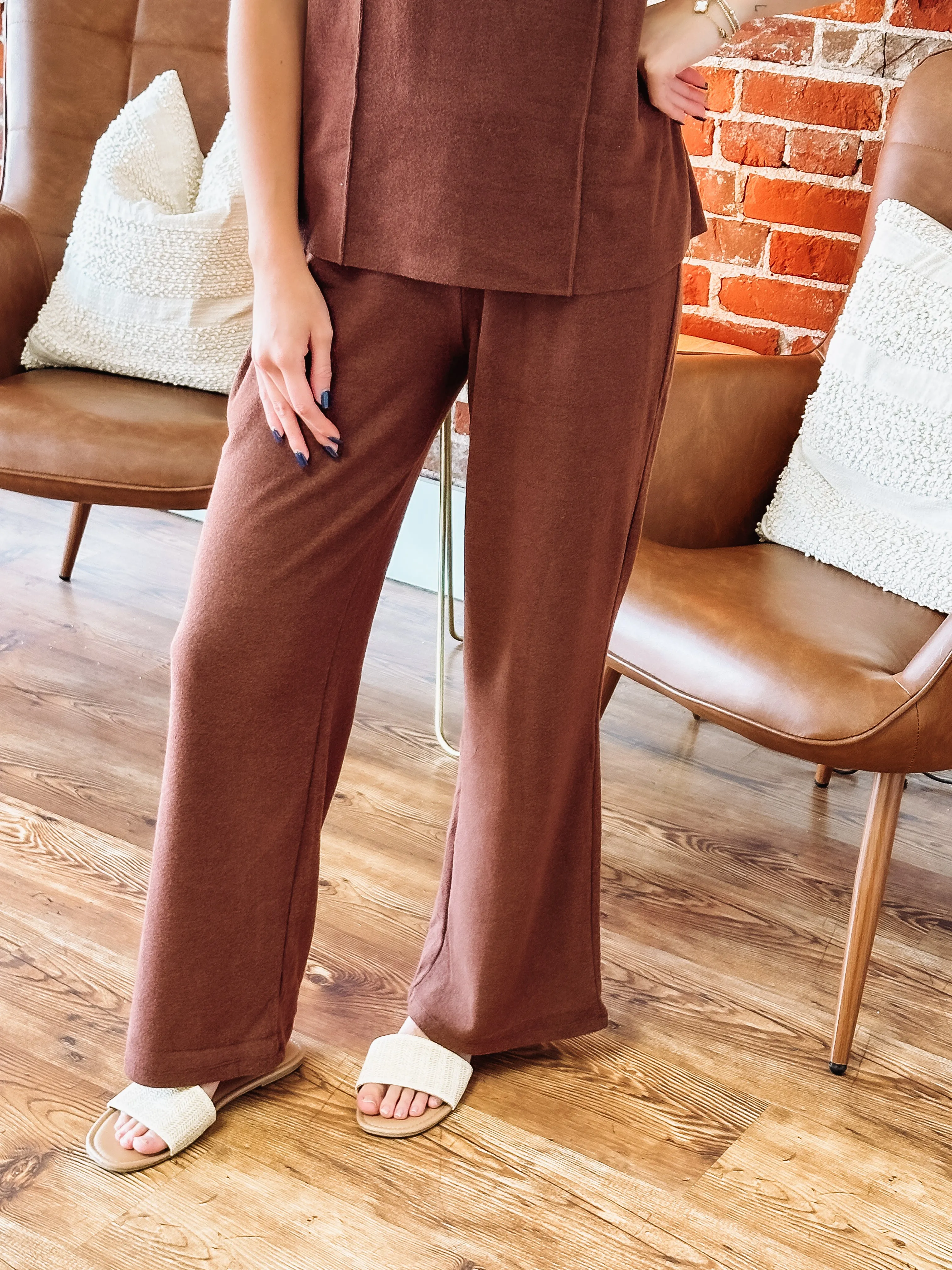 Mock Neck Pant Set