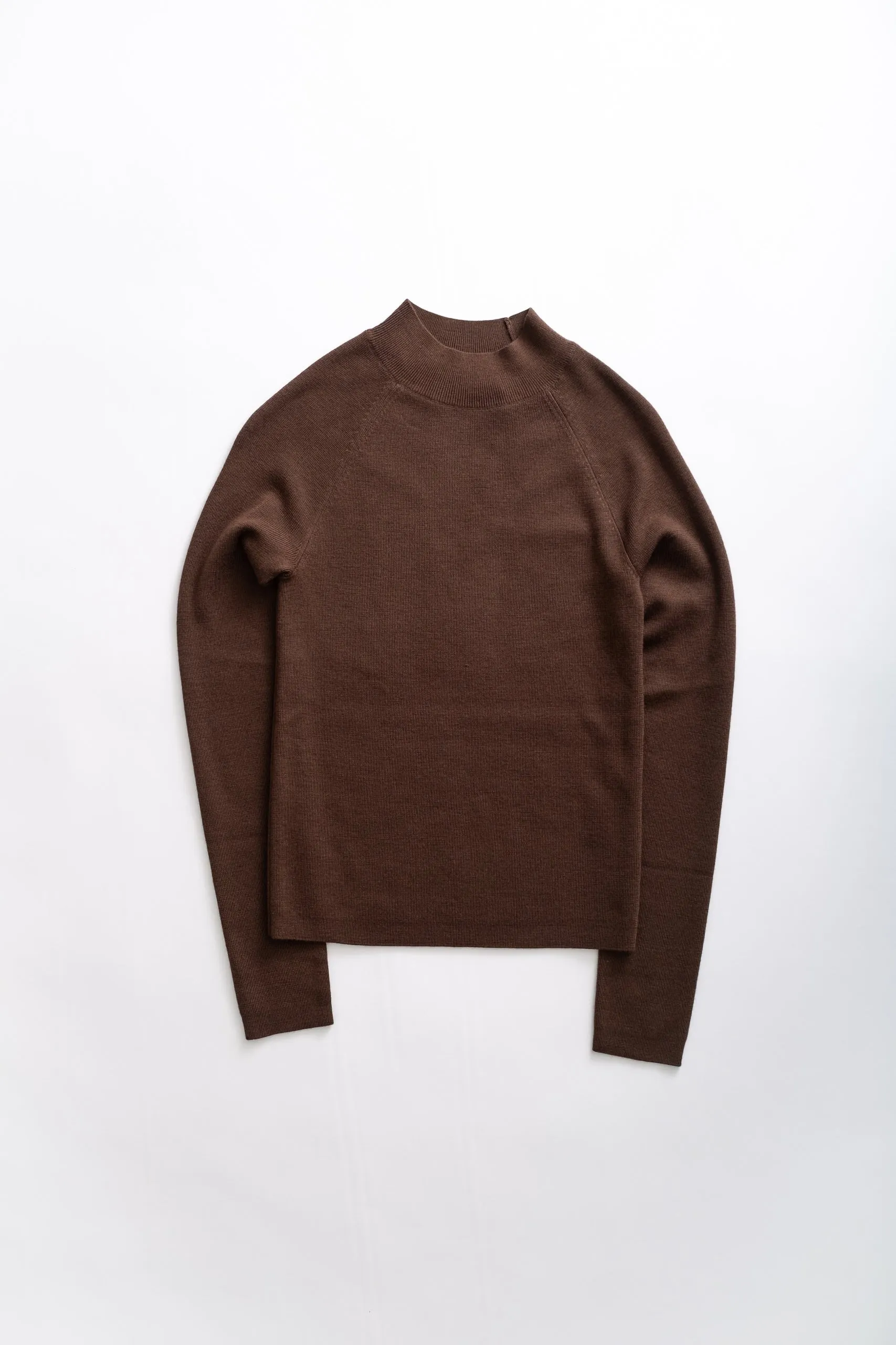 MONUMENT MOCK SWEATER - BROWN