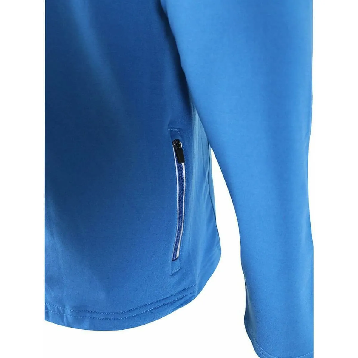 More Mile Alaska Half Zip Long Sleeve Mens Running Top - Blue