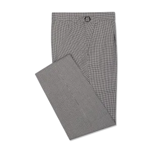 Morning Trousers in Grey Houndstooth