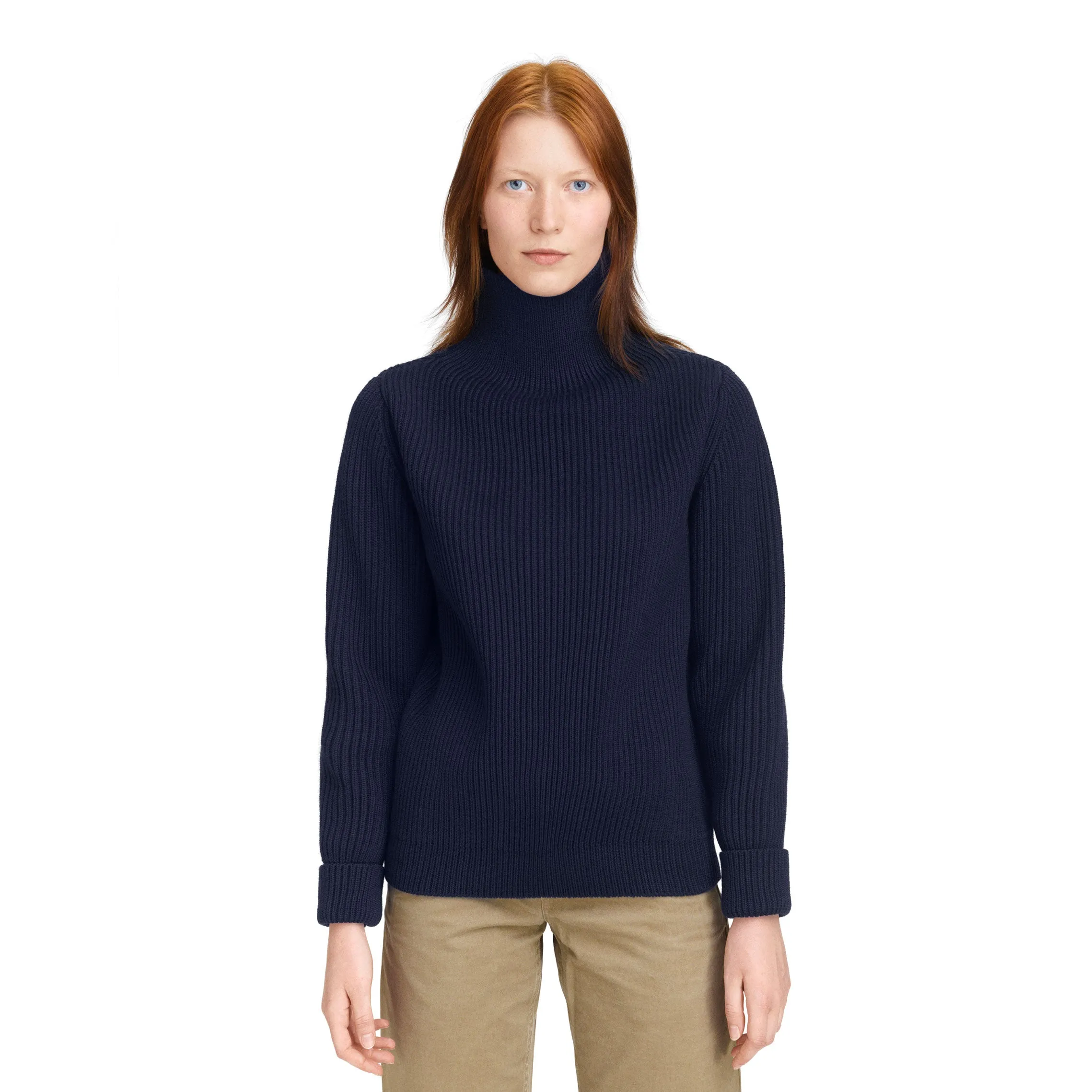 Navy Turtleneck Navy Blue