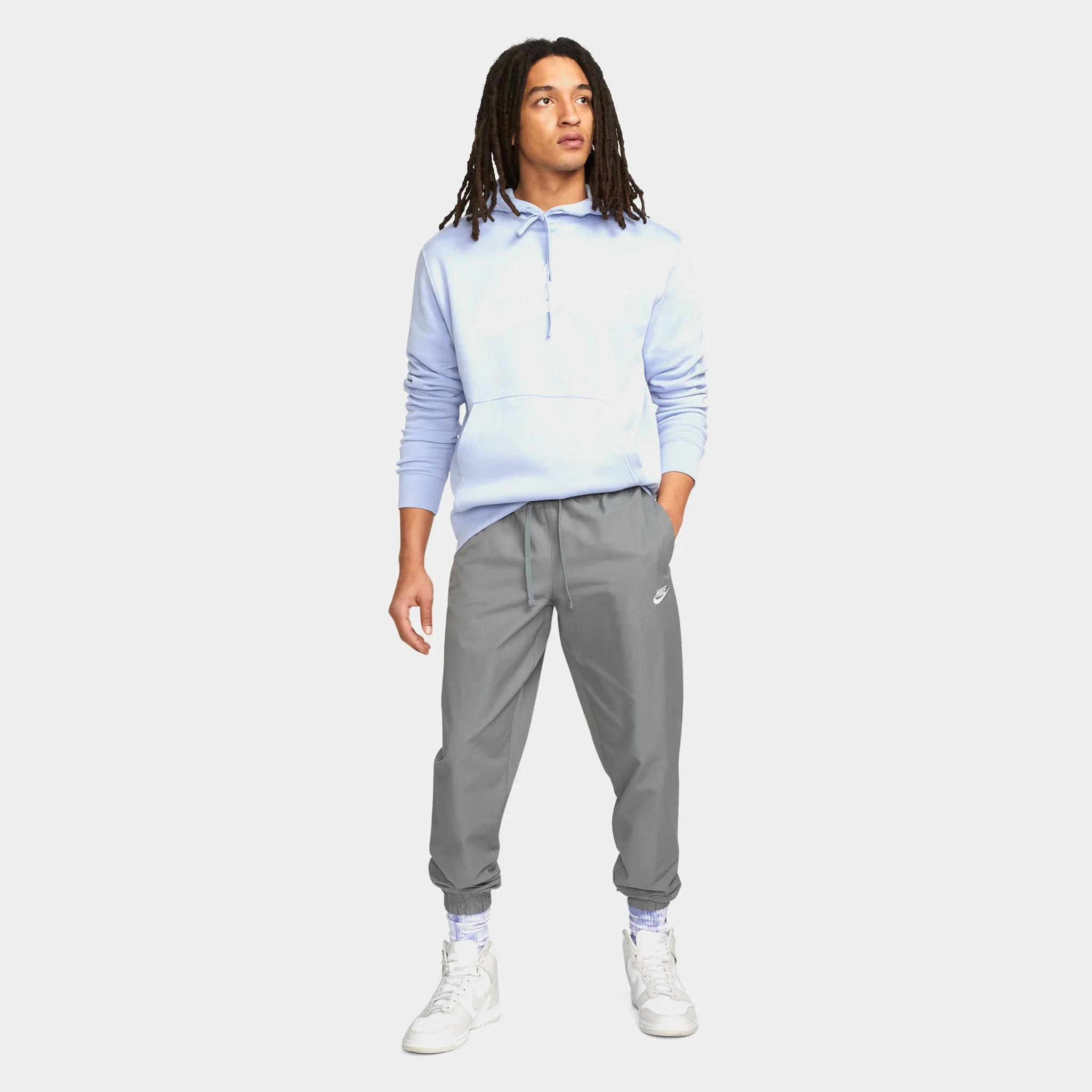 Nike Sportswear Club Fleece Graphic Pullover Hoodie Light Marine / Light Marine - White