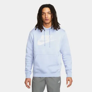 Nike Sportswear Club Fleece Graphic Pullover Hoodie Light Marine / Light Marine - White