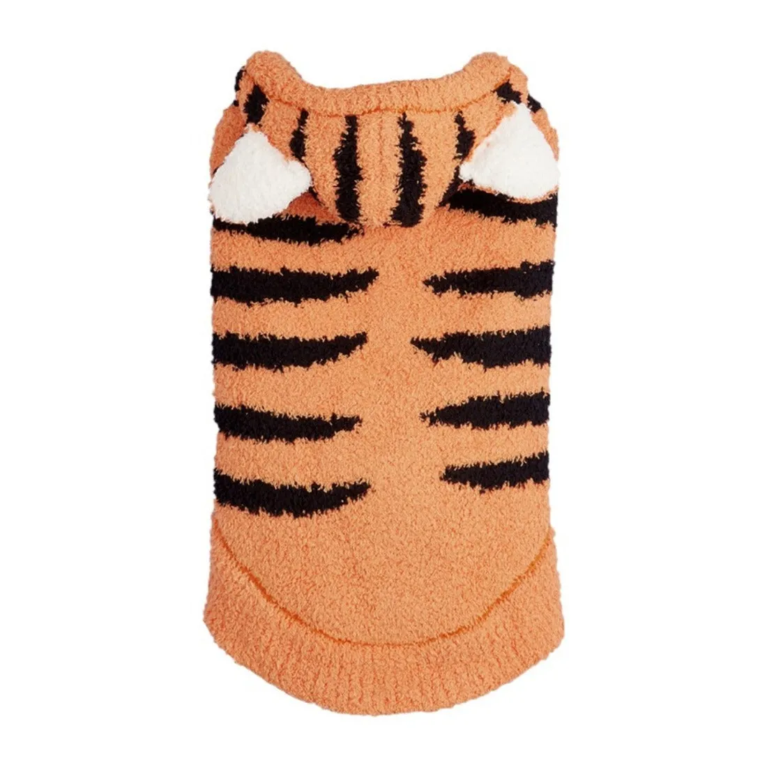 Ozzie - Orange Tiger Design Pet Sweater for Fall & Winter