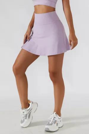 Pleated Side Split Tennis Skirt