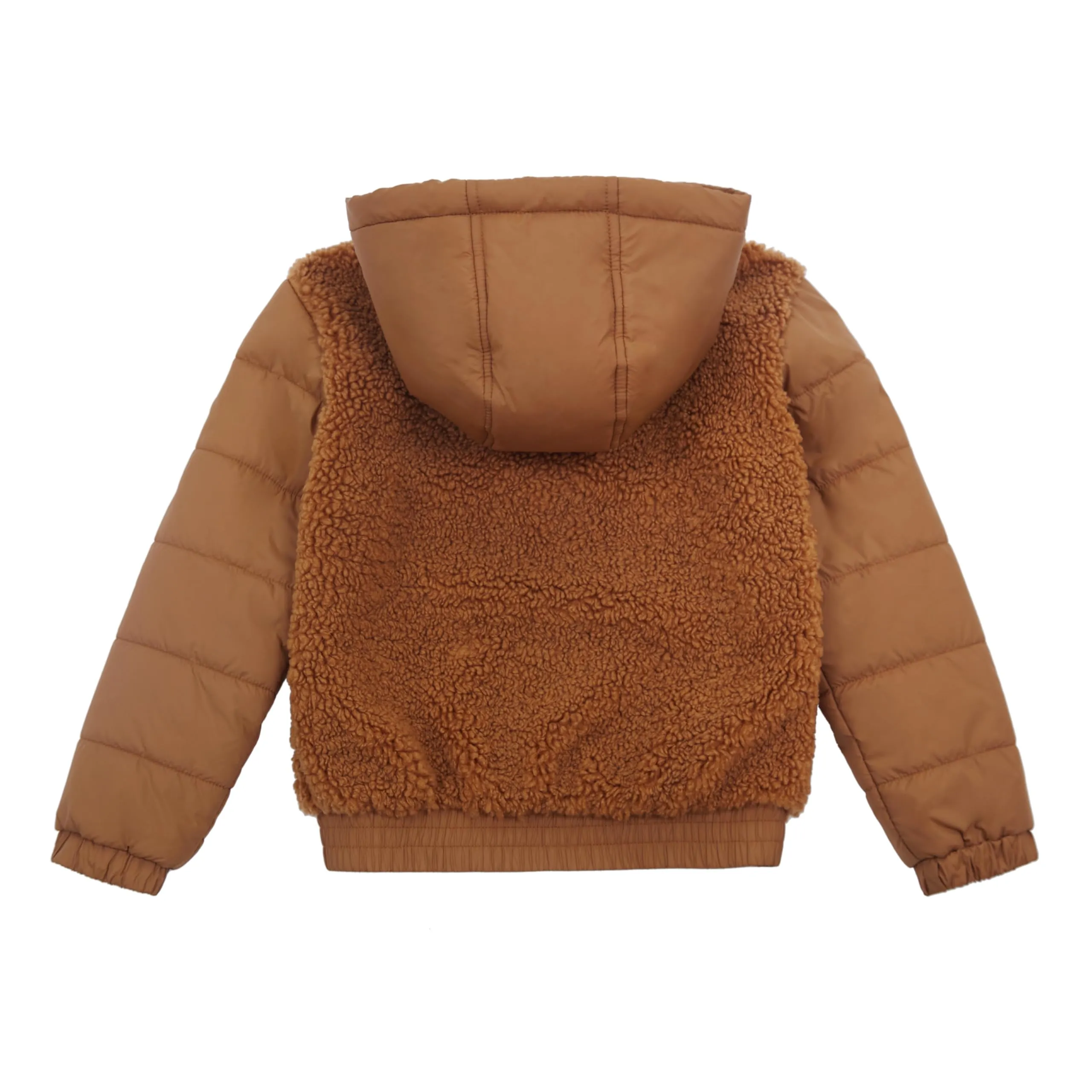 Rokka&Rolla Boys' Water-Resistant Teddy Sherpa Puffer Jacket