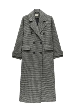 Rose Double Breasted Houndstooth Coat