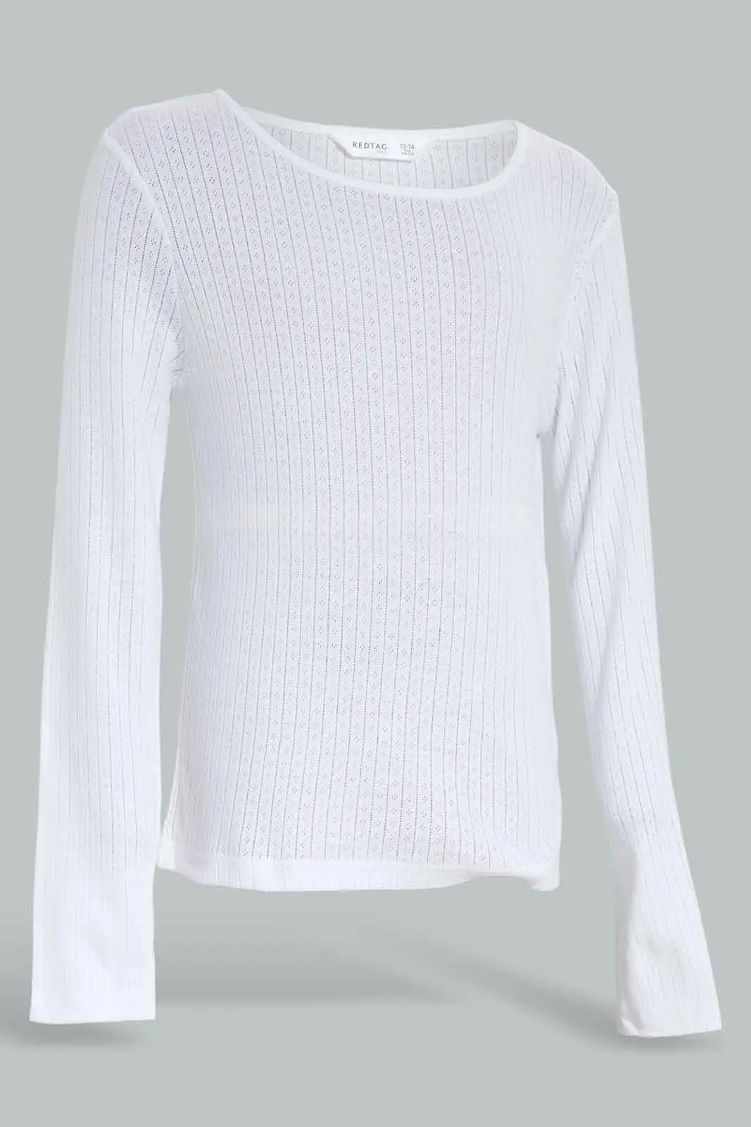 Senior Girls White Thermal Top