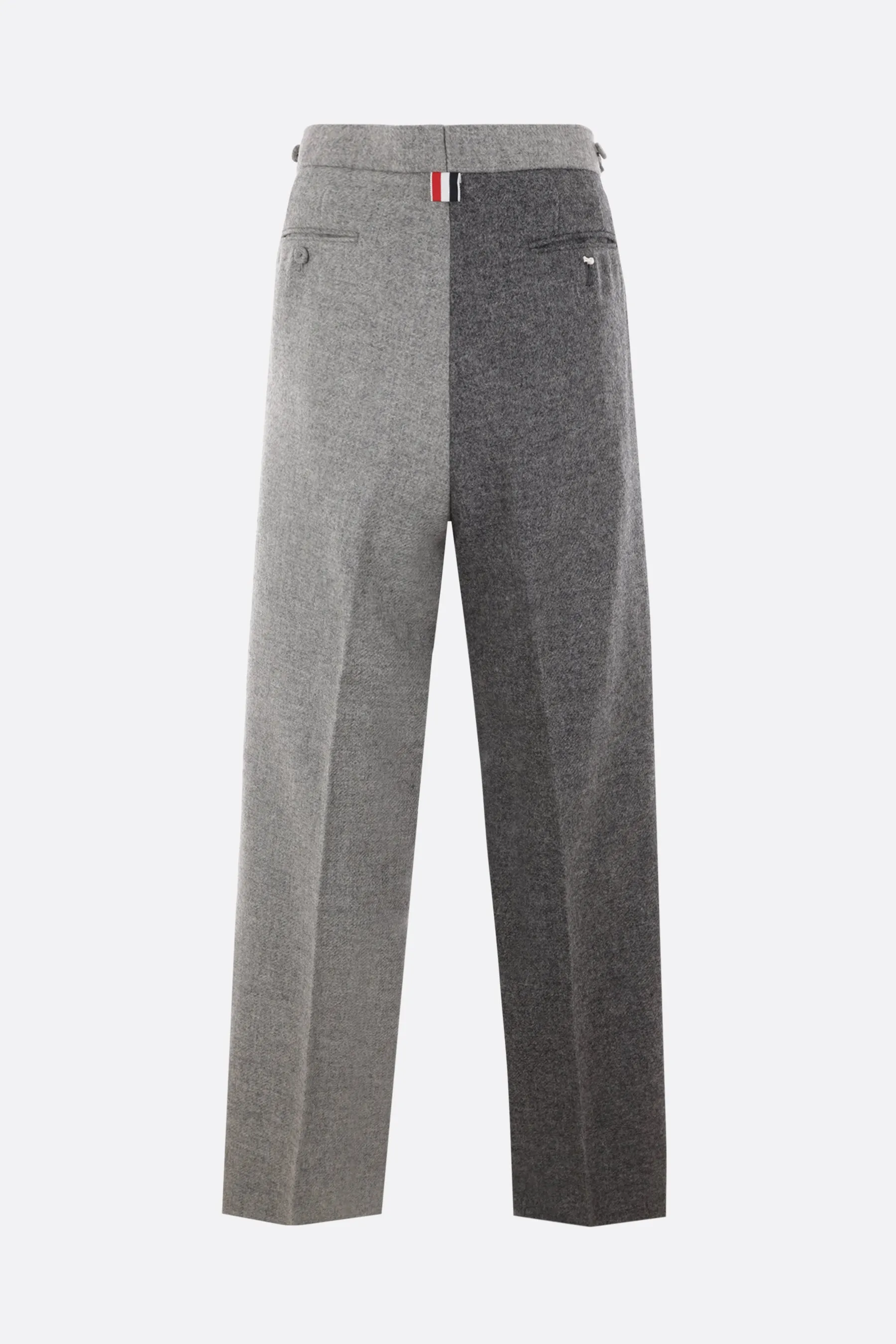 Shetland Wool Wide-leg Trousers