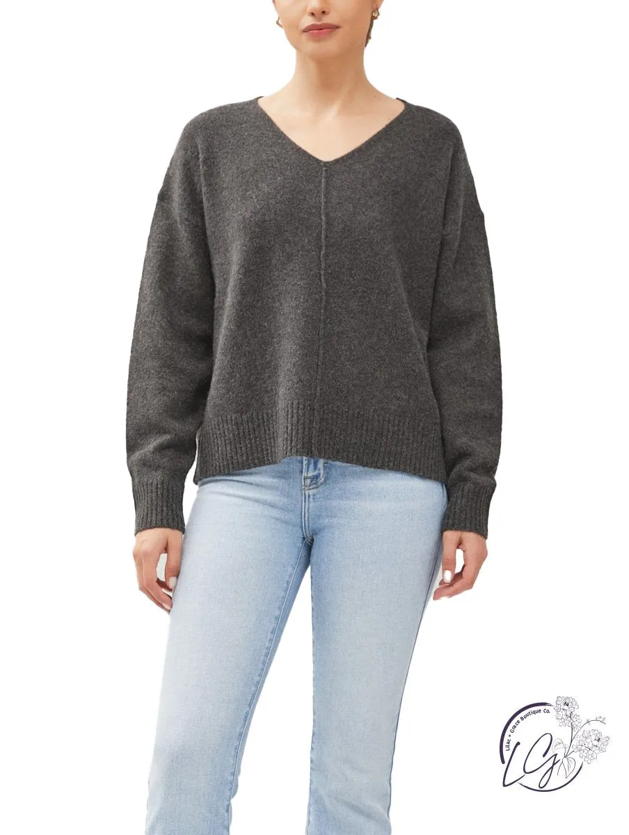 Sleek Sophistication V-Sweater