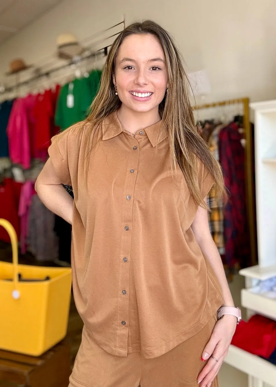 Sleek Style Button Down Top