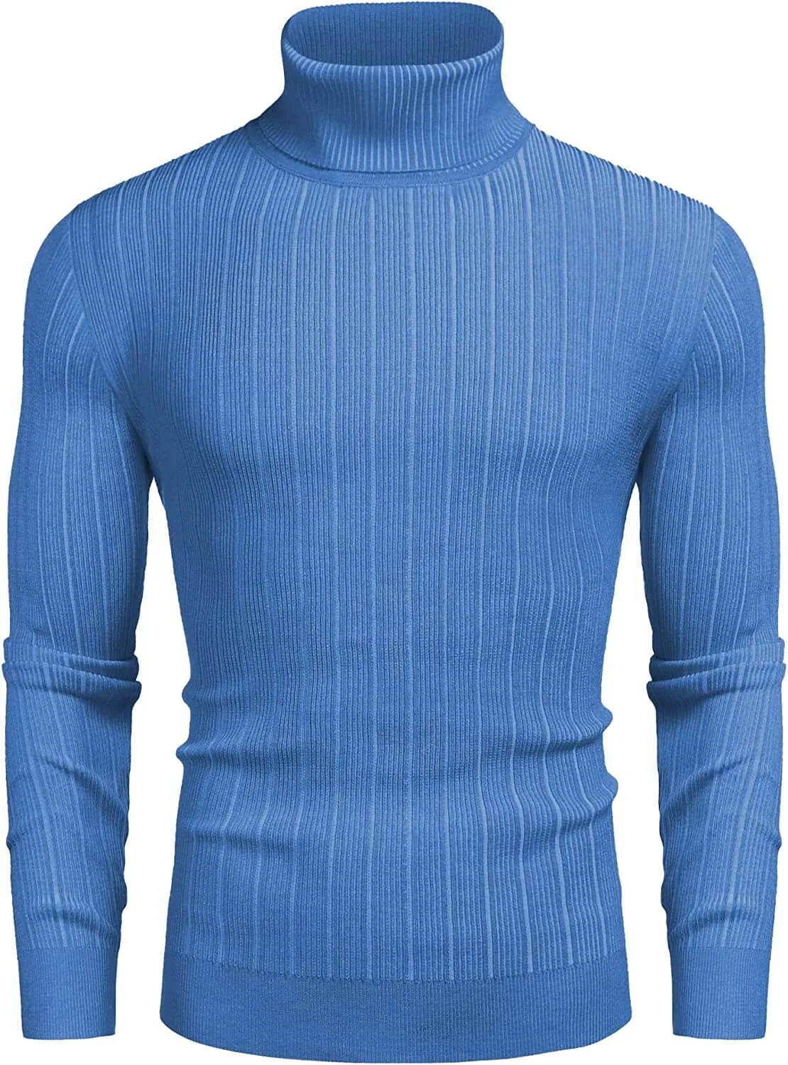 Slim Fit Knitted High Neck Pullover Sweaters (US Only)