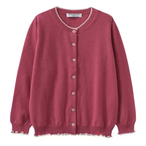 Startsmart Raspberry Cashmere Cardigan