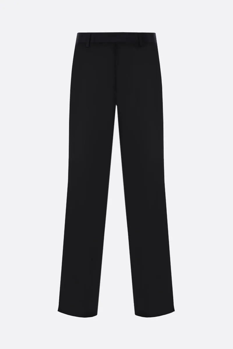 Straight-leg Gabardine Dress Pants