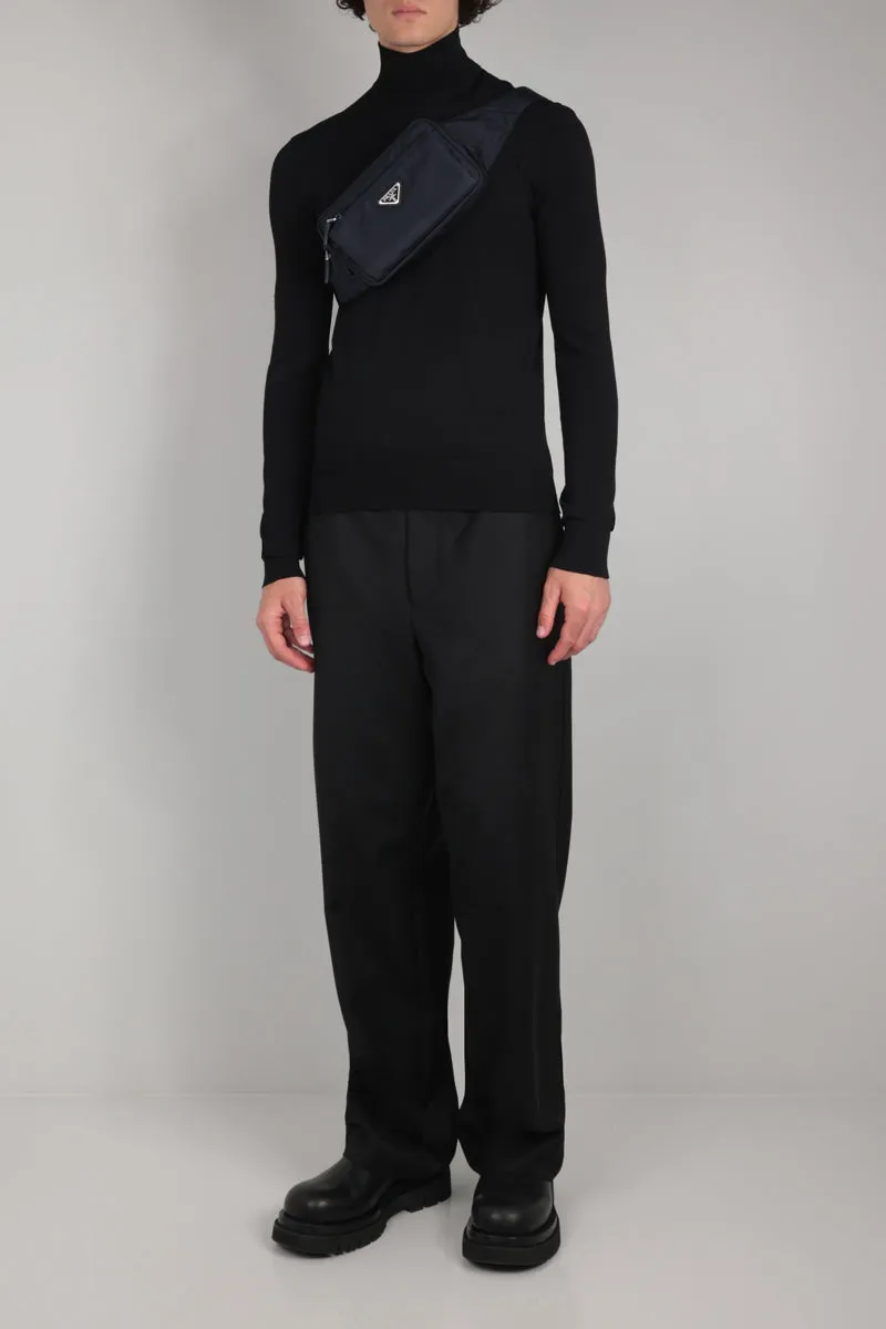 Straight-leg Gabardine Dress Pants