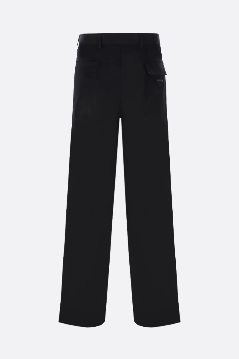 Straight-leg Gabardine Dress Pants