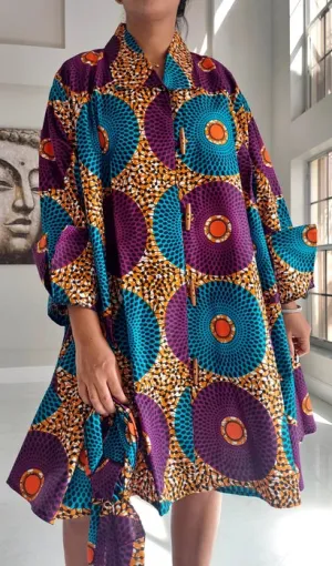 Stylish Classic African Print Women's Dress