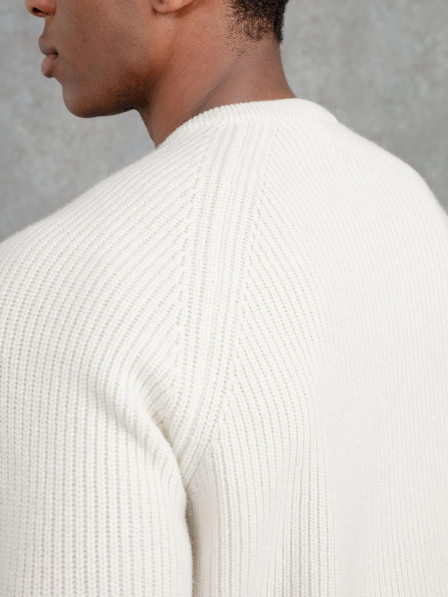 The Cashmere Raglan Crew Neck