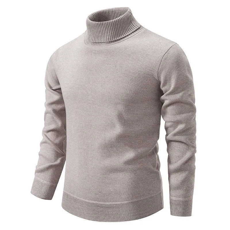 Thick Warm Knitted Turtleneck Sweater For Men