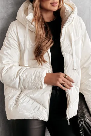 Trendy Hooded Puffer Coat for Cold Days