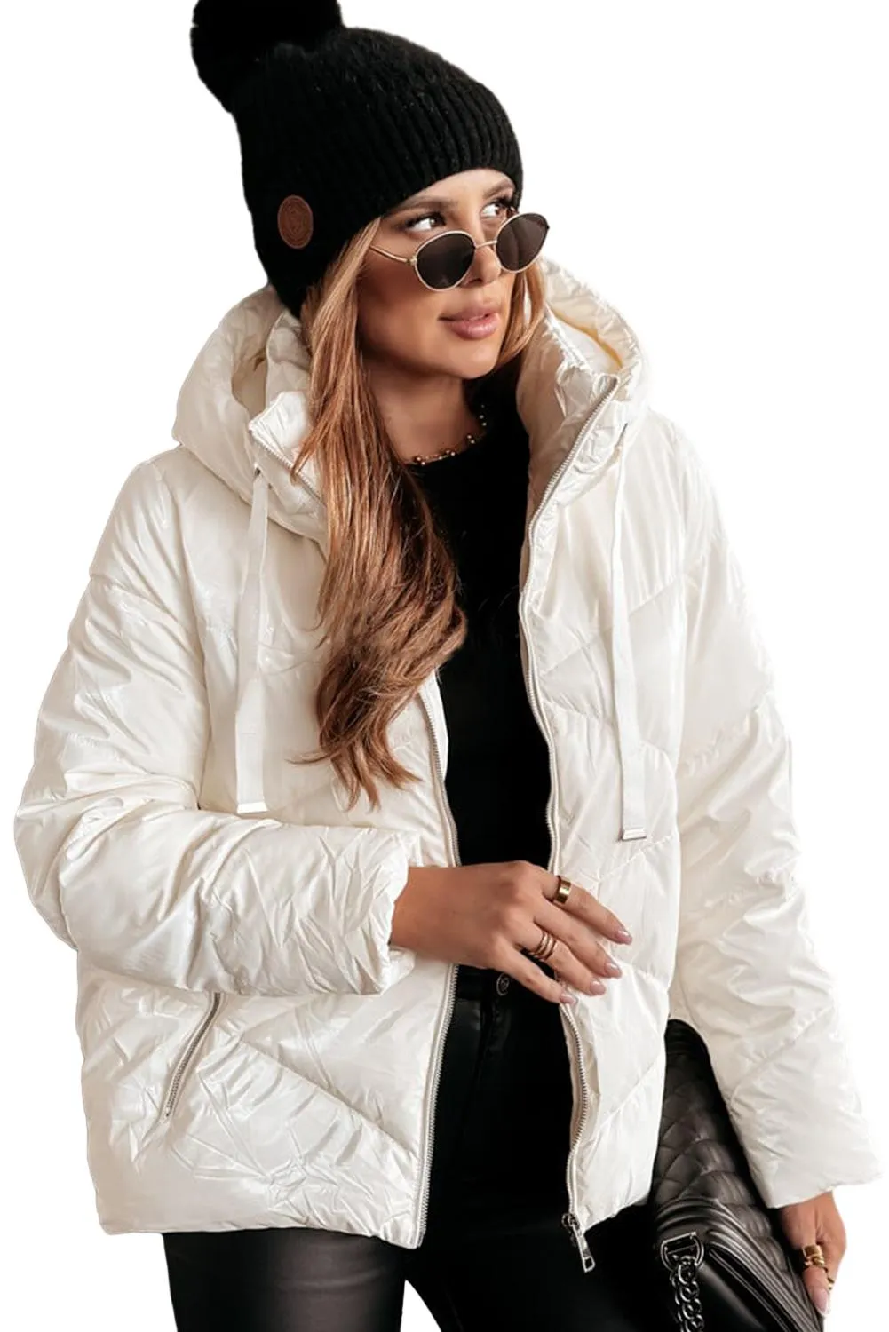 Trendy Hooded Puffer Coat for Cold Days