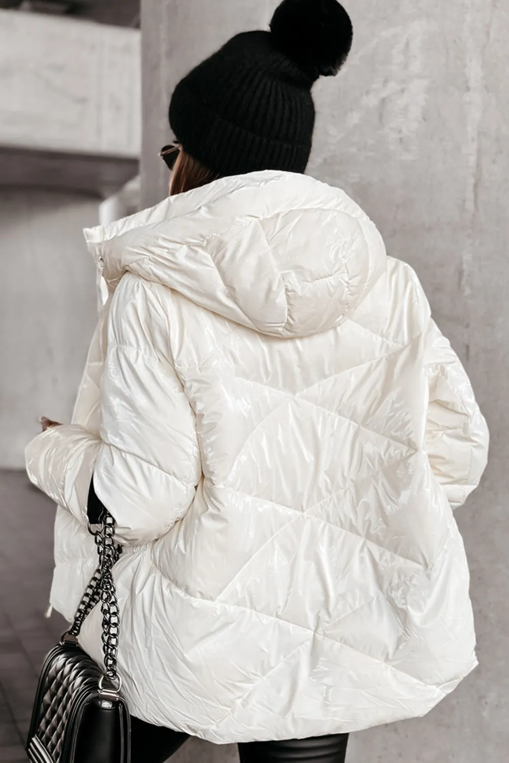 Trendy Hooded Puffer Coat for Cold Days