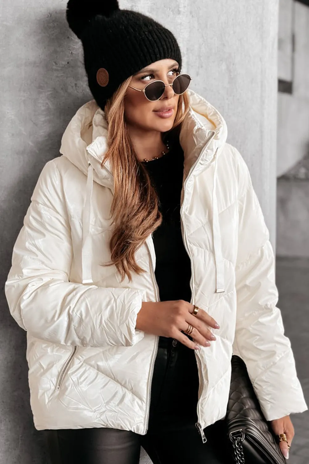 Trendy Hooded Puffer Coat for Cold Days