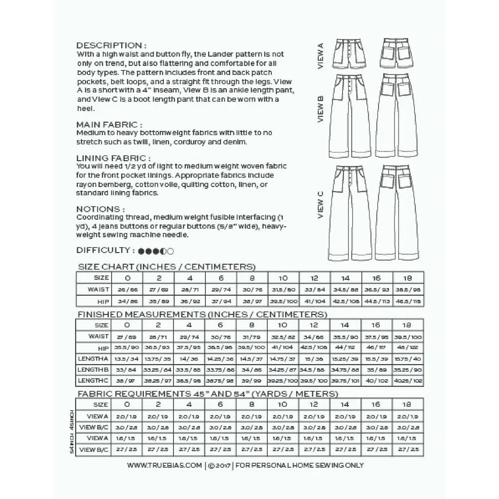 True Bias Patterns Lander Pant & Short