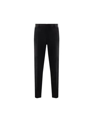 Tuxedo Wool Silk Trousers