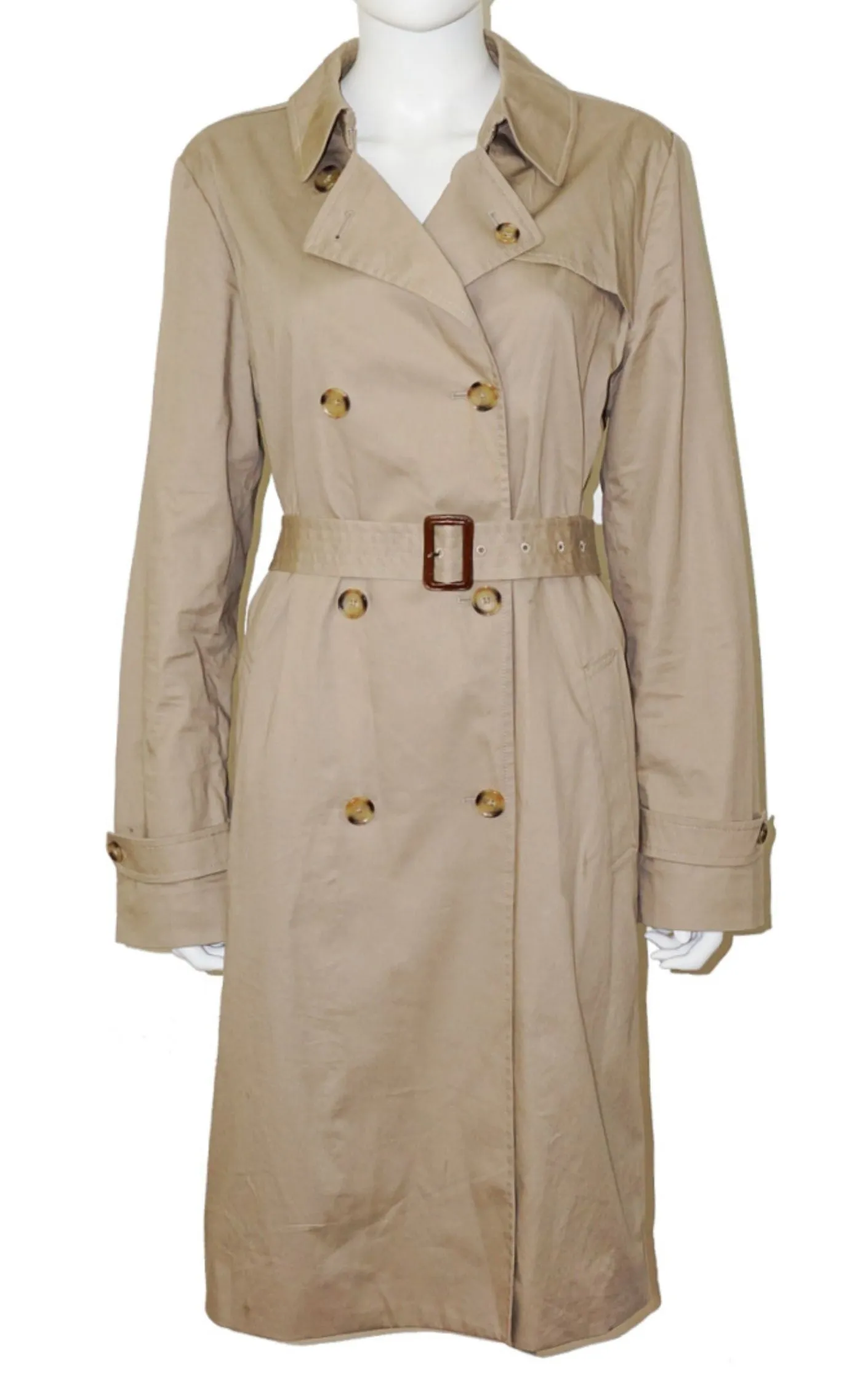 UNIQLO Camel Cotton Trench Coat