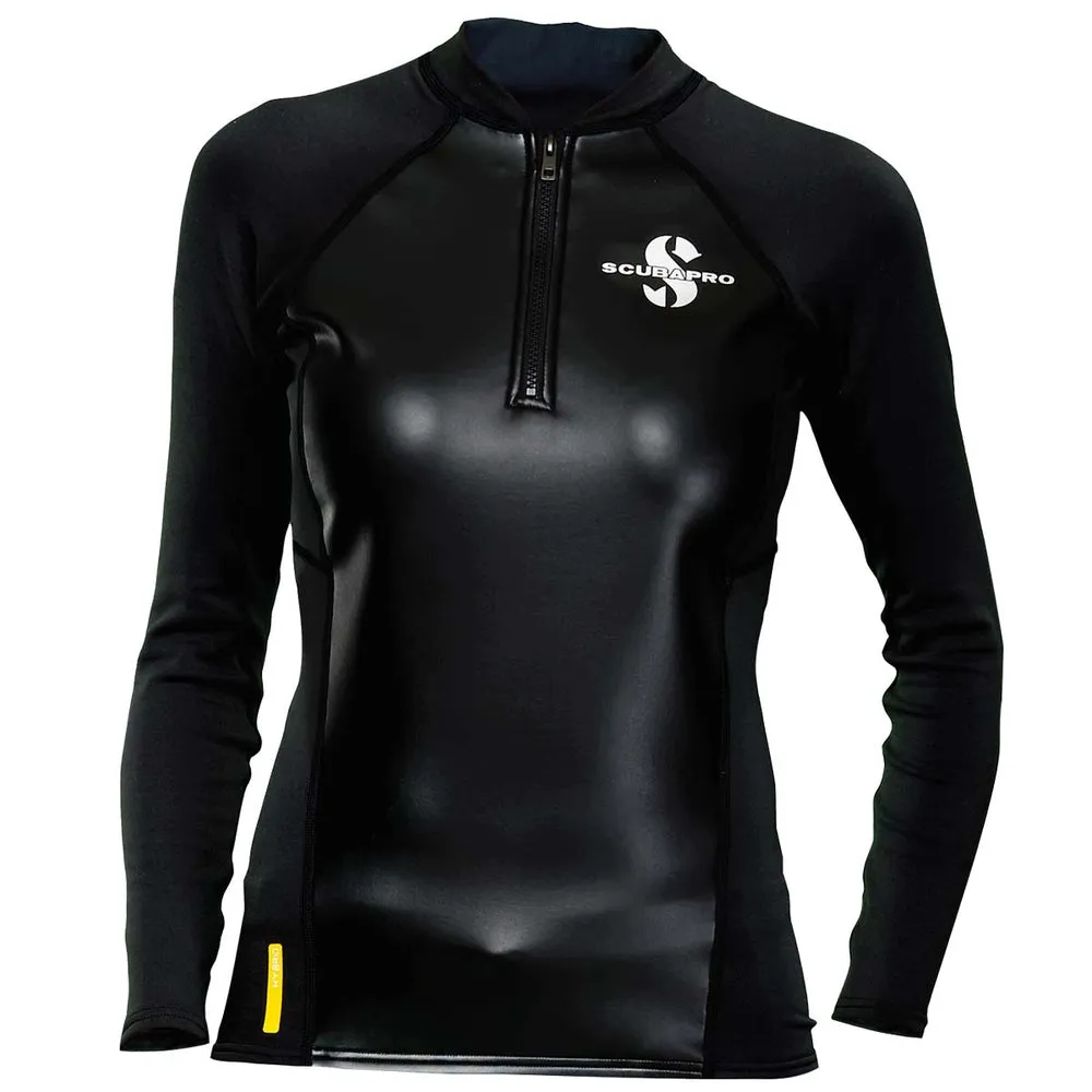 Used Scubapro Hybrid 1 MM Thermal Long Sleeve Womens Top Scuba Diving Wetsuit