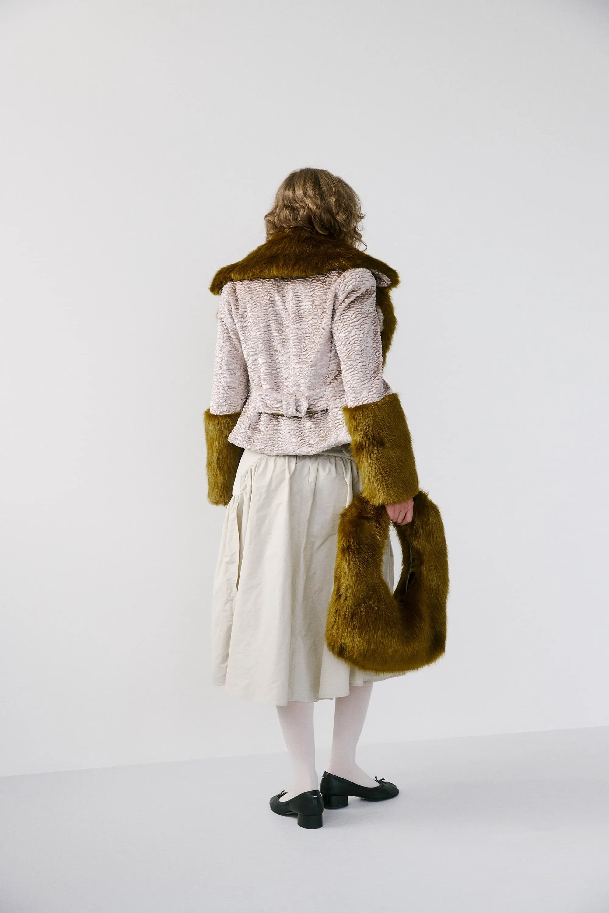 Victorina jacket – champagne & golden moss green