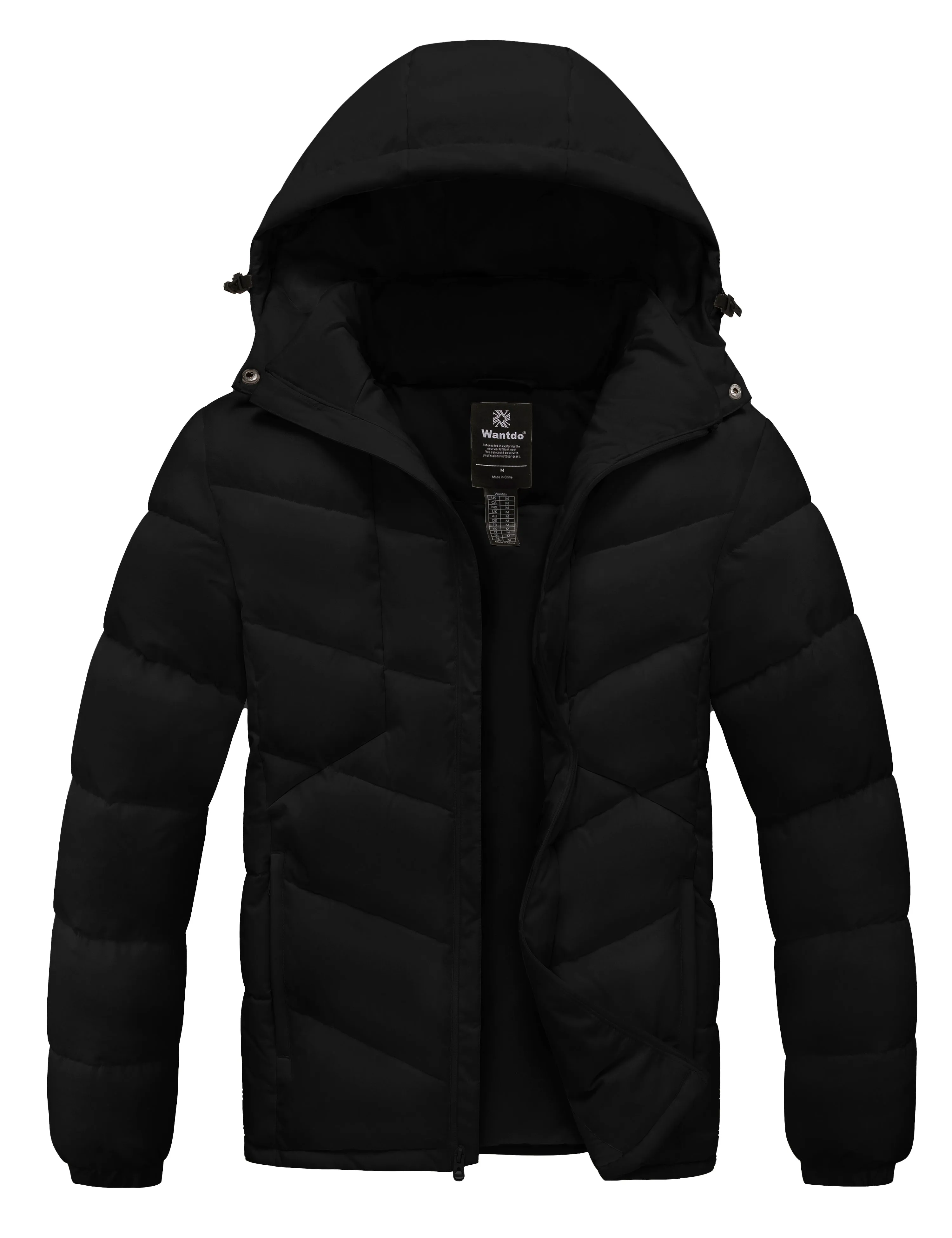 wantdo Men's Winter Cotton Coat