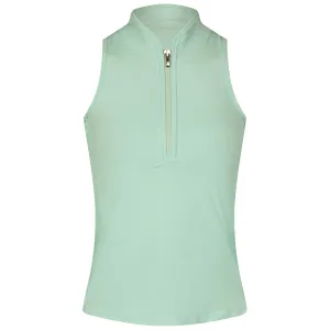 Womens Sleeveless Vesta Mock Neck Top Aurora - SU24