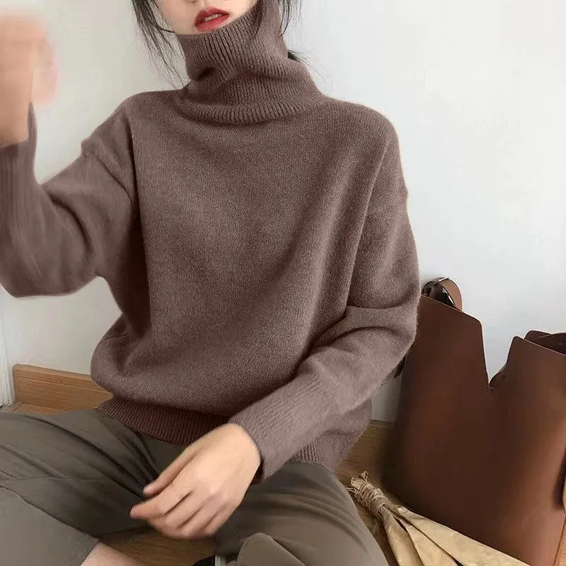 Women's Soft Knitted Turtleneck Jumper | Ideal for Autumn/Winter