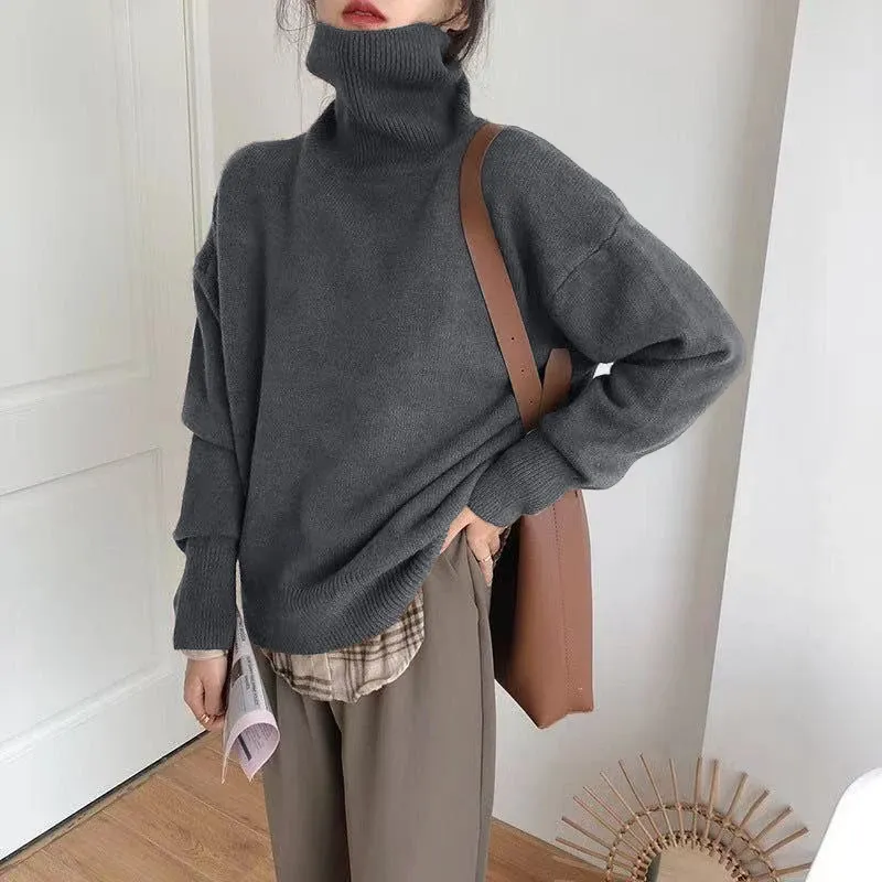 Women's Soft Knitted Turtleneck Jumper | Ideal for Autumn/Winter