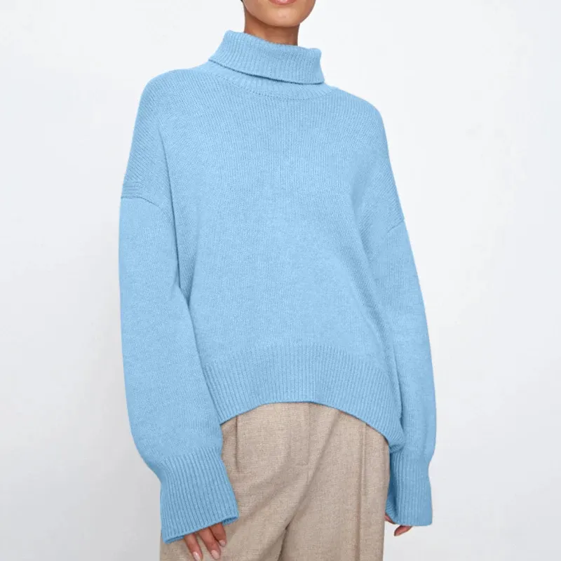 Women's Soft Knitted Turtleneck Jumper | Ideal for Autumn/Winter