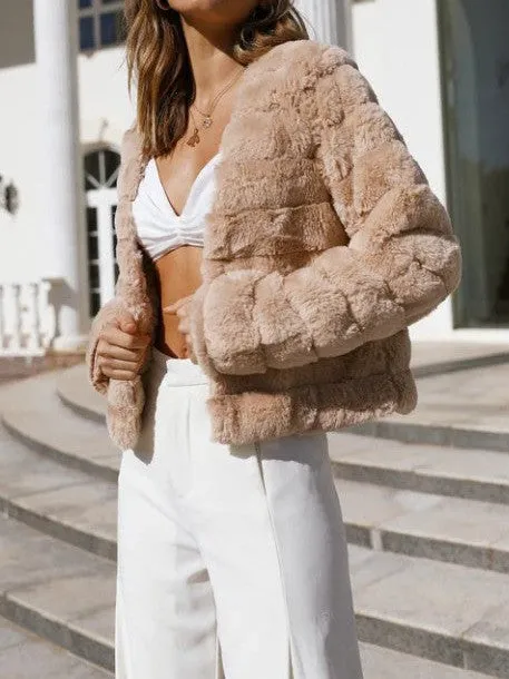 Your Inner Diva Faux Fur Cropped Jacket